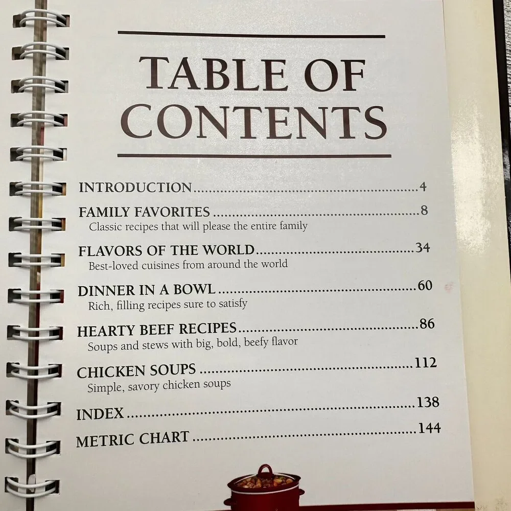 Crock Pot Soups‎ and Stews - HC Spiral Cookbook - PIL Publishers - Recipes